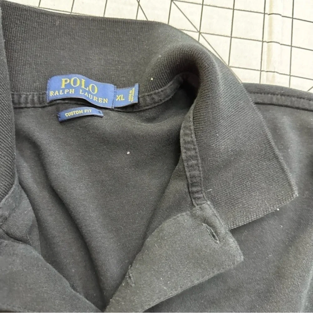 Polo Ralph Lauren sz XL black polo shirt A9